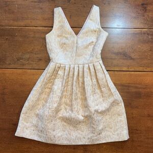 J.Crew Textured Pink Fit & Flare Dress with Pockets - Size 00